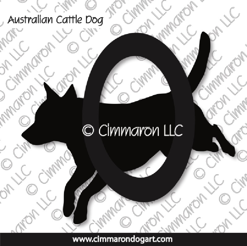 Australian Cattle Dog Agility Silhouette 005