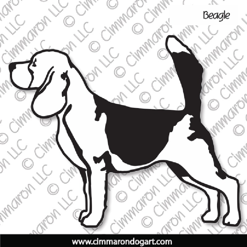Beagle Standing Logo 002