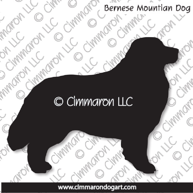 Bernese Mountain Dog Silhouette 001