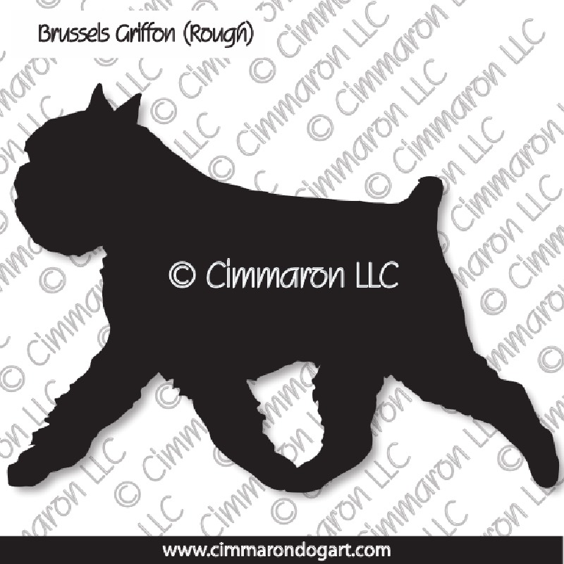 Brussels Griffon Gaiting Silhouette 002