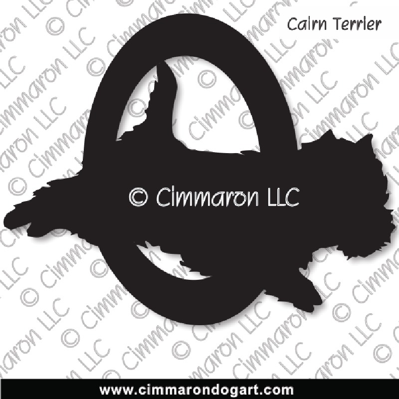 Cairn Terrier Agility Silhouette 004