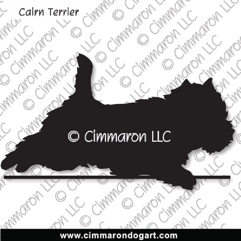 Cairn Terrier Jumping Silhouette 005