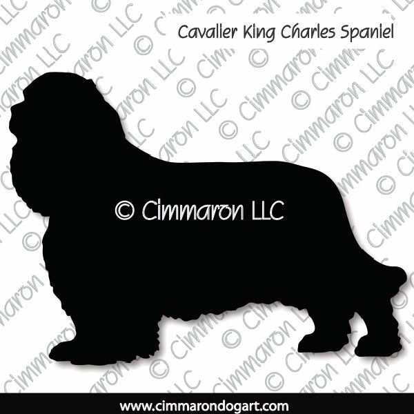 Cavalier King Charles Spaniel Silhouette 001