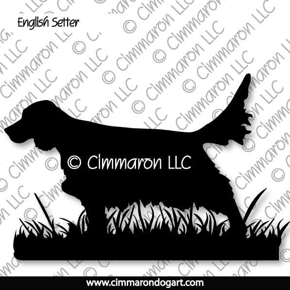 English Setter Hunting Silhouette 009