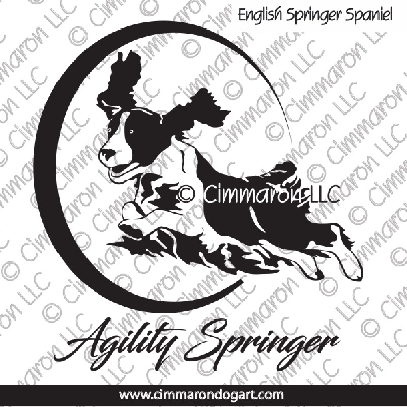 English Springer Spaniel Agility Line 006
