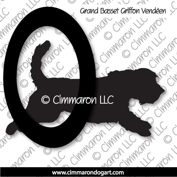 Grand Basset Griffon Venden Agility Silhouette 003