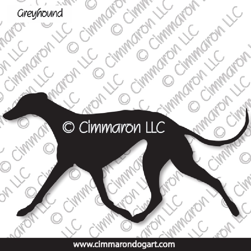 Greyhound Gaiting Silhouette 002