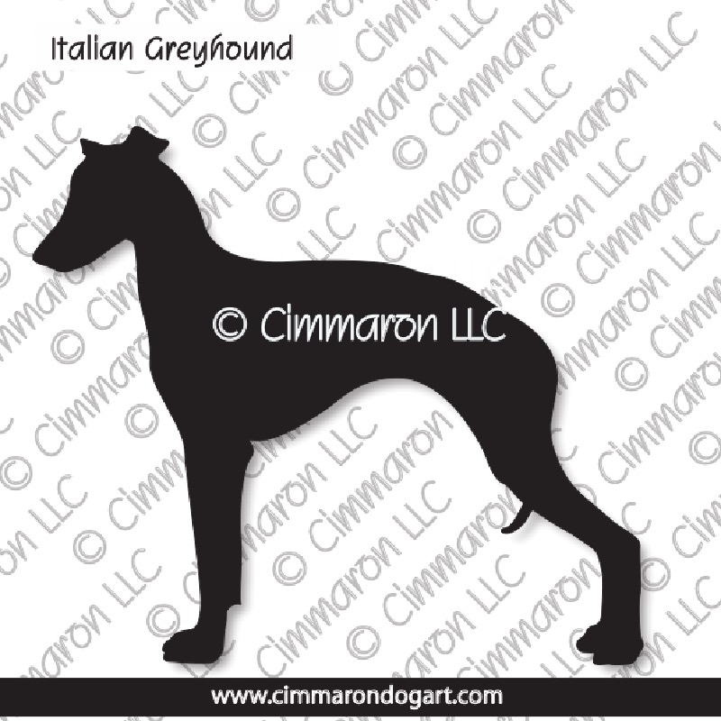 Italian Greyhound Silhouette 001