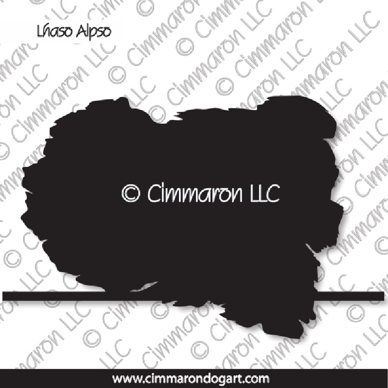 Lhasa Apso Jumping Silhouette 005