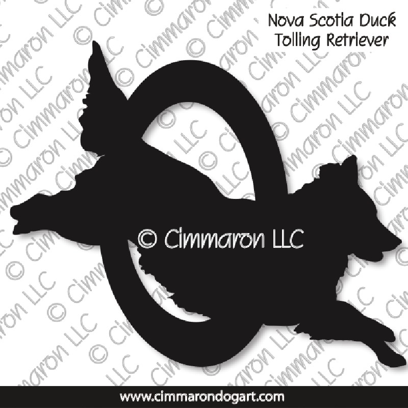 Nova Scotia Duck Tolling Retriever Agility Silhouette 003