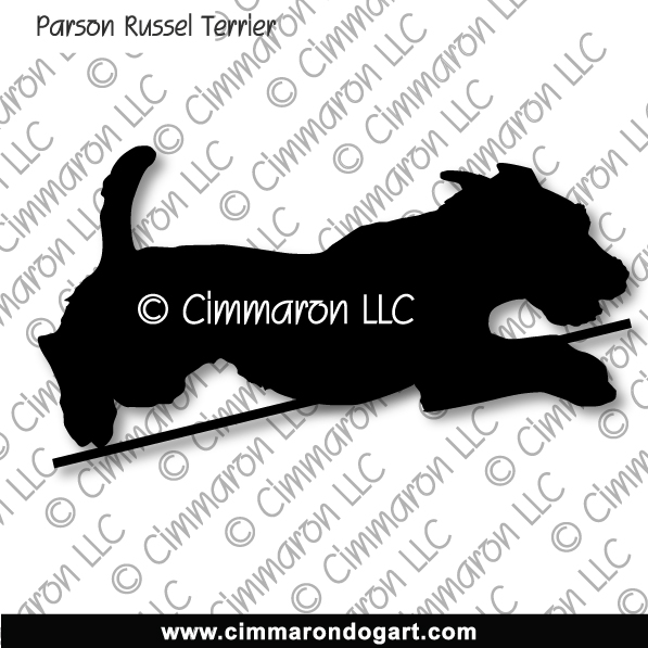 Parson Russell Terrier Jumping Silhouette 006