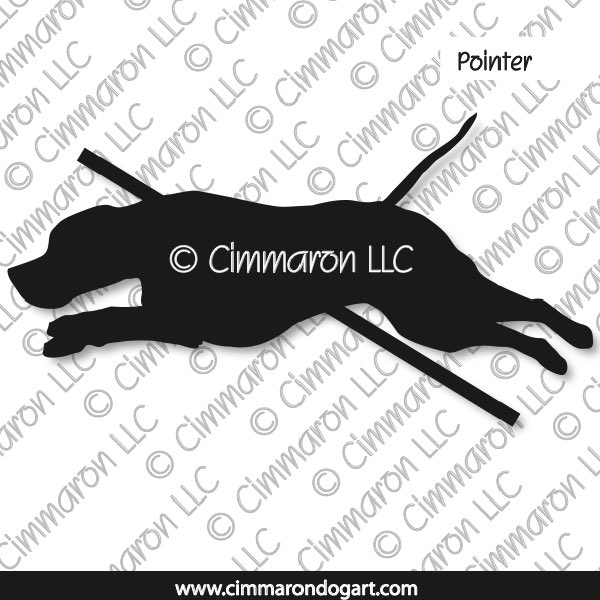 Pointer Jumping Silhouette 005