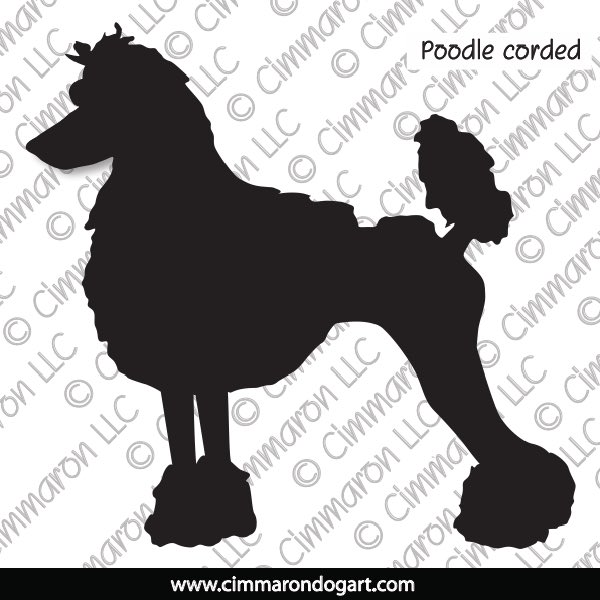 Poodle Corded Silhouette 010