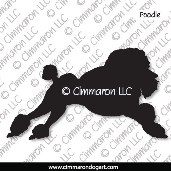 Poodle Field Silhouette 005