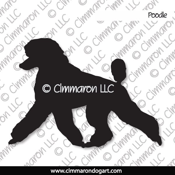 Poodle Puppy Cut Gaiting Silhouette 007