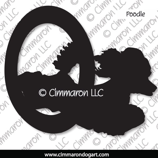 Poodle Puppy Cut Agility Silhouette 008
