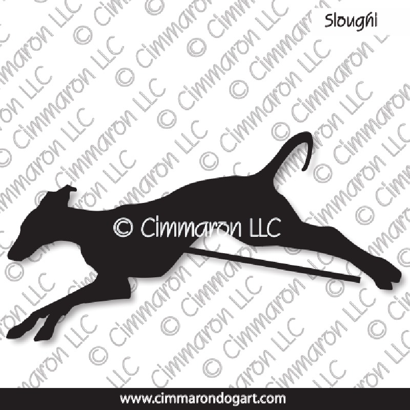 Sloughi Jumping Silhouette 004