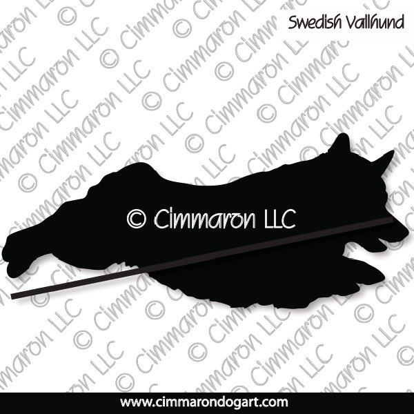 Swedish Vallhund Bob Tail Jumping Silhouette 004