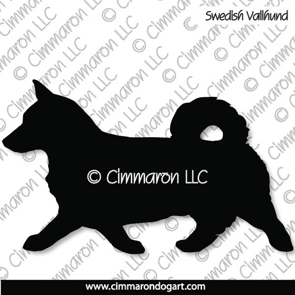 Swedish Vallhund Gaiting Silhouette 006