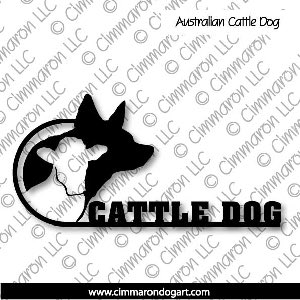 acd007d - Australian Cattle Dog Calf Decal
