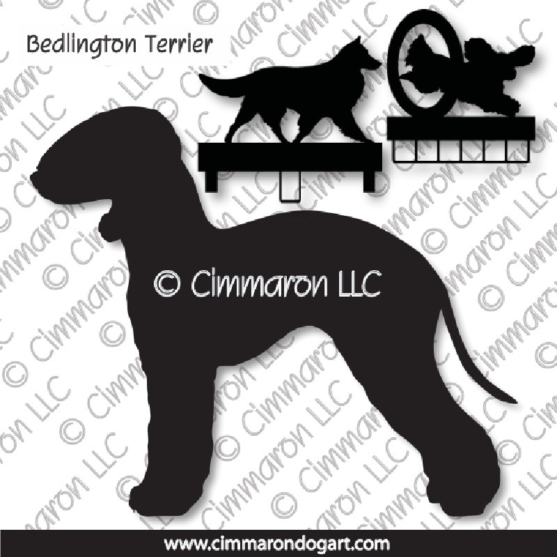bedling001ls - Bedlington Terrier MACH Bars-Rosette Bars