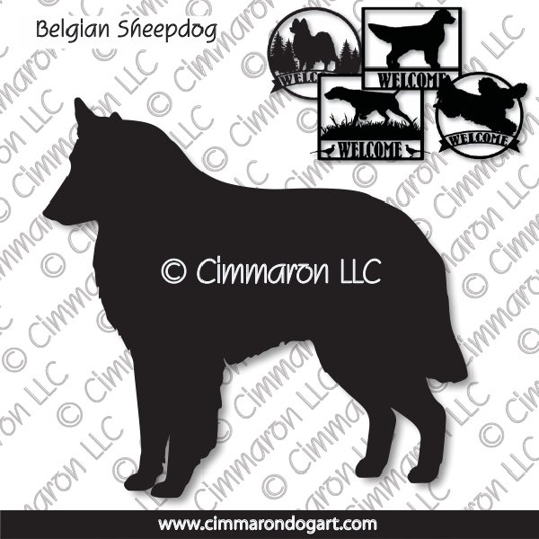 belgians001s - Belgian Sheepdog House and Welcome Signs