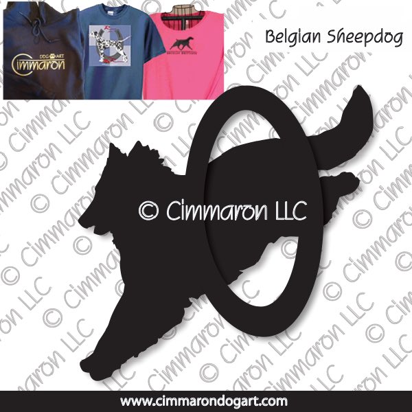 belgians003t - Belgian Sheepdog Agility Custom Shirts