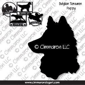 belgiant006s - Belgian Tervuren Puppy Heading House and Welcome Signs