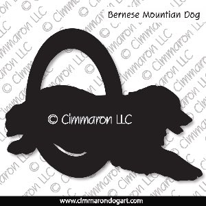 bmd004d - Bernese Mountain Dog Agility Decal