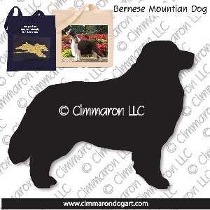 bmd001tote - Bernese Mountain Dog Tote Bag