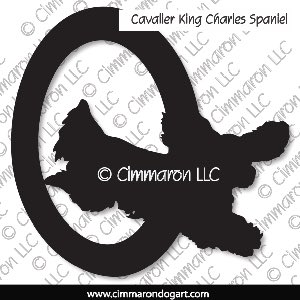 cavalier003d - Cavalier King Charles Spaniel Agility Decal