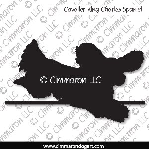 cavalier004d - Cavalier King Charles Spaniel Jumping Decal