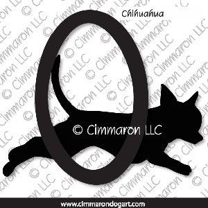 chichi-s-003d - Chihuahua Agility Decal