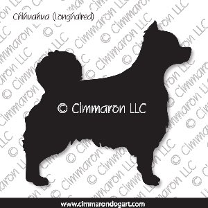 chichi-r-005d - Chihuahua Long Coated Decal
