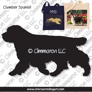 clumber002tote - Clumber Spaniel Gaiting Tote Bag