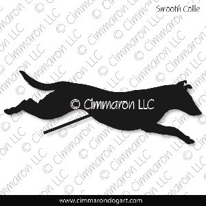 collie-s-012d - Collie Smooth Jumping Decal