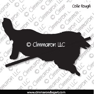 collie-r-004d - Collie Jumping Decal