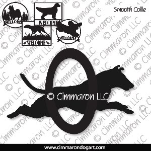 collie-s-011s - Collie Smooth Agility House And Welcome Signs
