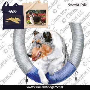 collie-s-013tote - Collie Smooth Tire Tote Bag
