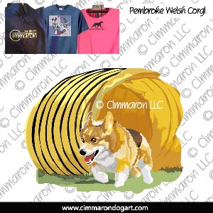 corgi013t - Pembroke Welsh Corgi Tri Jump Custom Shirts