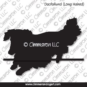 doxie014d - Dachshund Longhaired Jumping Decals