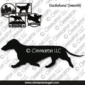 doxie003s - Dachshund Smooth Gaiting Metal Signs
