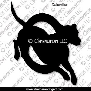 dal005d - Dalmatian Two Color Stacked Decal