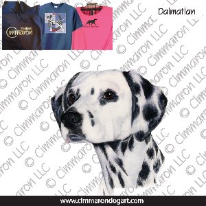 dal015t - Dalmatian Drawing Two Custom Shirts