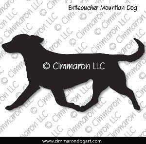 entlet008d - Entlebucher Mountain Dog Gaiting Decal