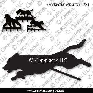 entlet011ls - Entlebucher Mountain Dog Jumping MACH Bars-Rosette Bars