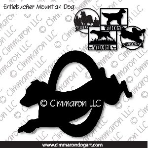 entle004s - Entlebucher Mountain Dog Agility Bob Tail House and Welcome Signs