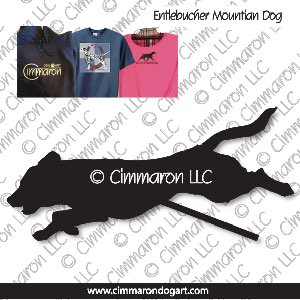 entlet011t - Entlebucher Mountain Dog Jumping Custom Shirts
