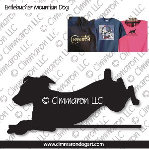 entle005t - Entlebucher Mountain Dog Jumping Bob Tail Custom Shirts
