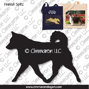 finnish004tote - Finnish Spitz Moving Tote Bag